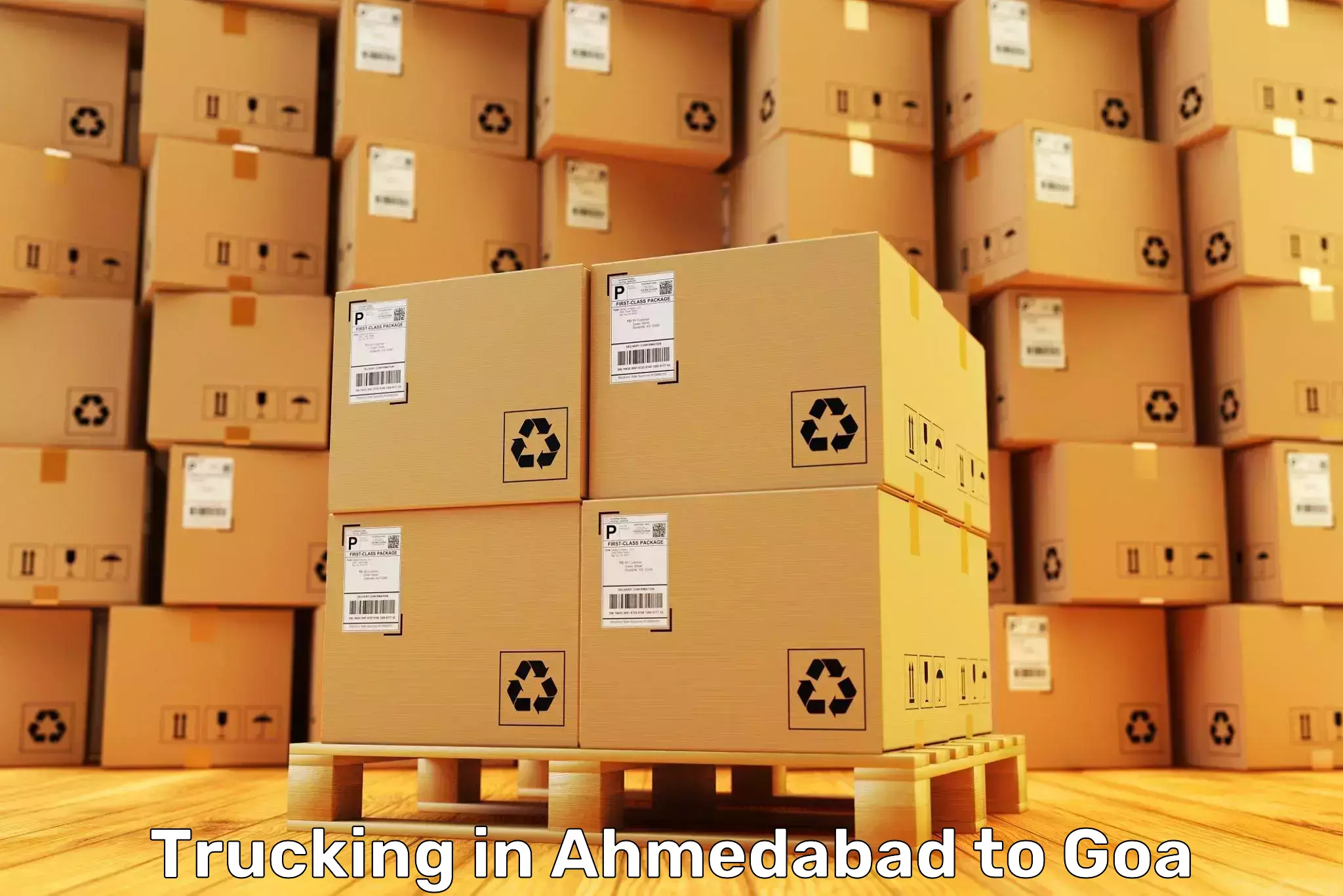 Affordable Ahmedabad to Goa University Trucking