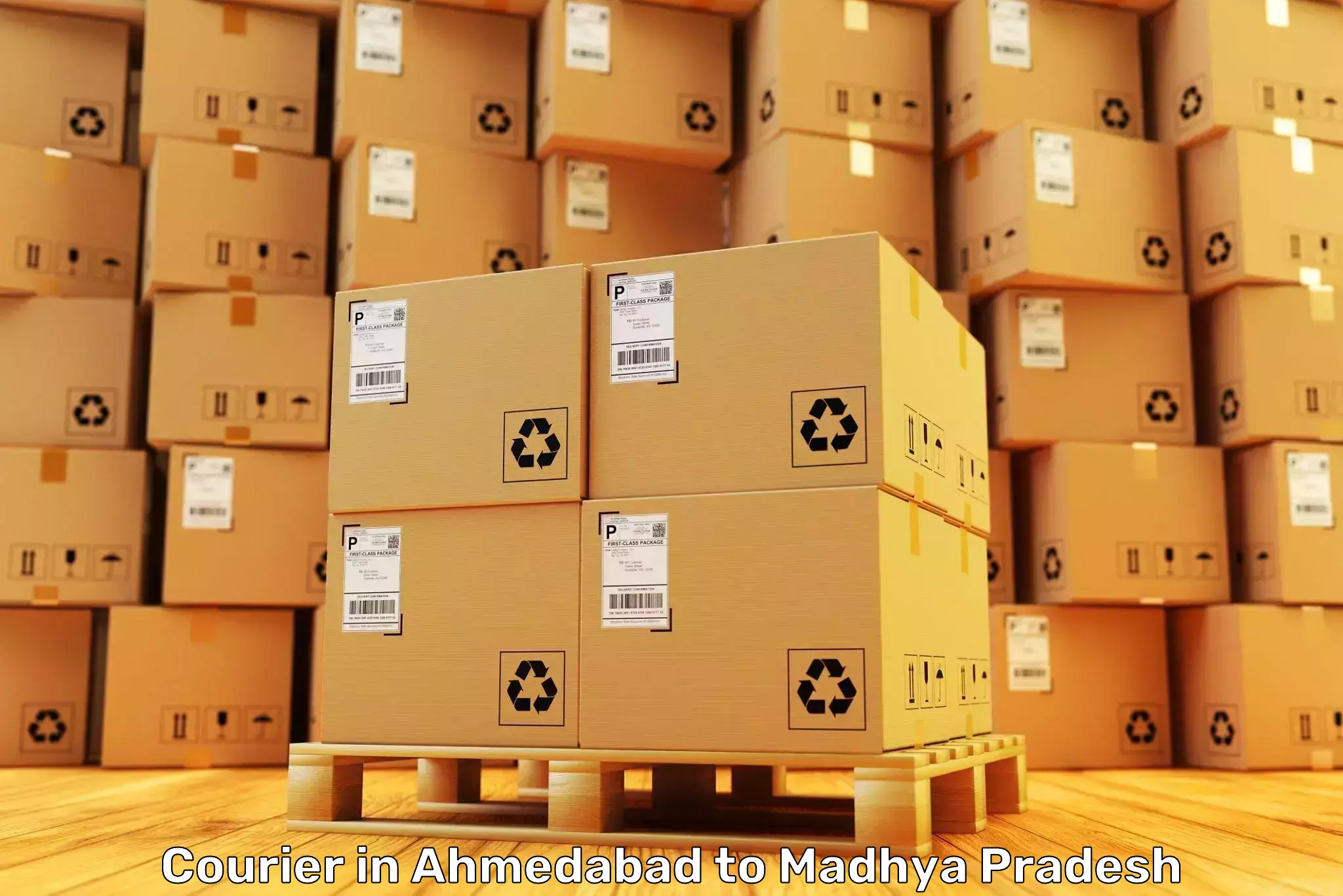 Top Ahmedabad to Madhya Pradesh Courier Available