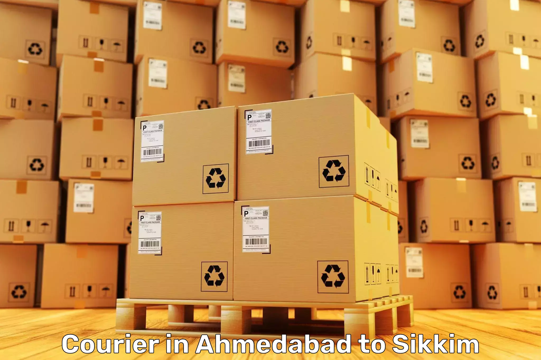 Book Ahmedabad to Sikkim Courier Online